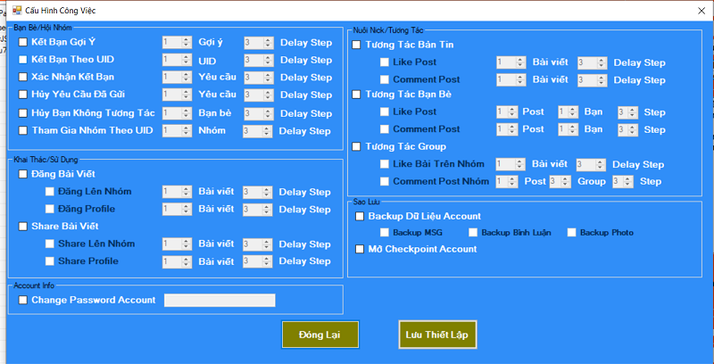 Phần mềm nuôi nick facebook