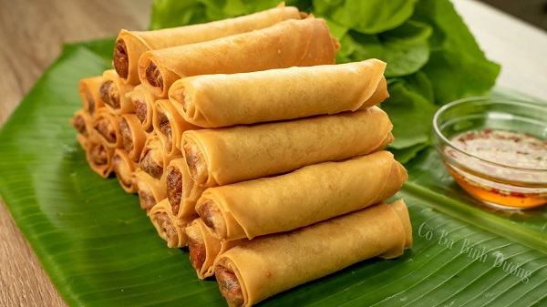 Món chả giò thơm ngon đã hoàn thành
