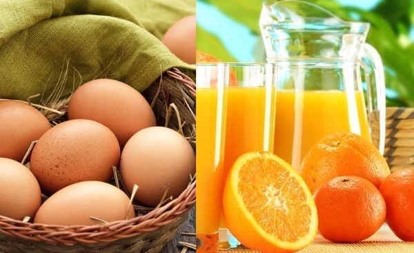 Cam và trứng cũng là một phương pháp giảm cân hiệu quả