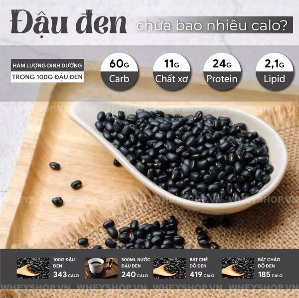 Nước đậu đen bao nhiêu calo?