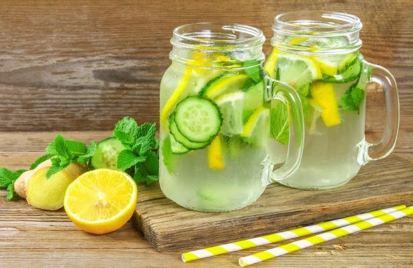Cách pha nước chanh bạc hà dưa leo